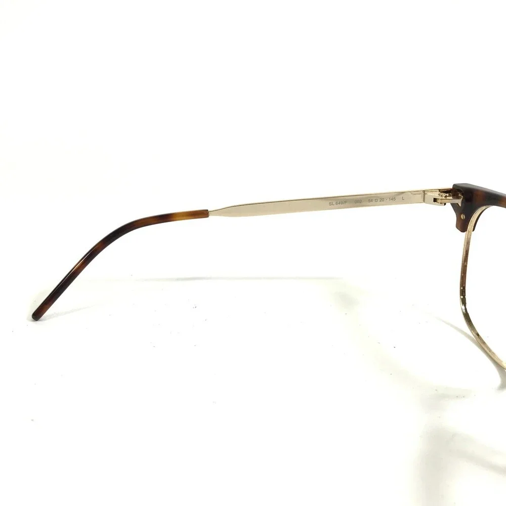Saint Laurent Eyeglasses Frames SL649/F 002 Tortoise Gold Cat Eye 54-20-145
